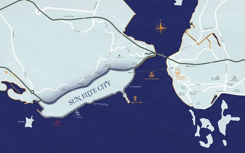 Vị trí dự án Sun Elite City đắc địa
